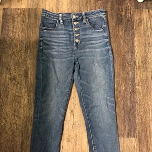 American Eagle Blue 5-Button Skinny Jeans